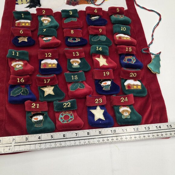 Christmas Countdown Advent Calendar Wall Hanging Decor Tree Holiday 2004 - Picture 5 of 10